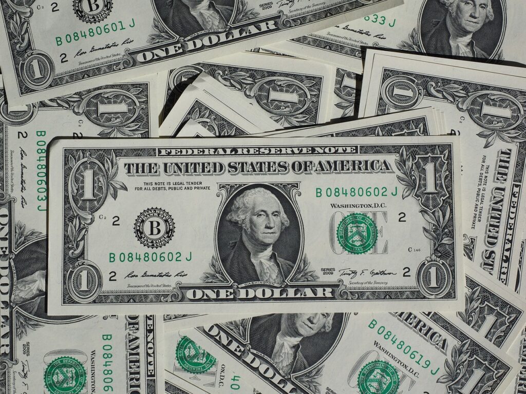 dollar, seem, banknotes