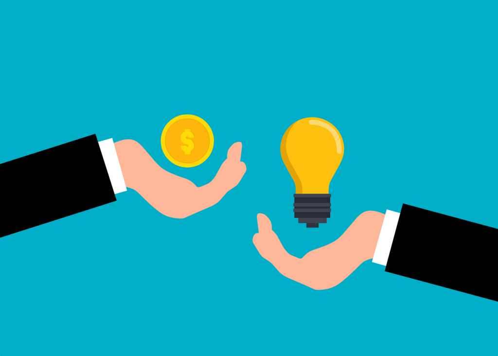 money, light bulb, idea